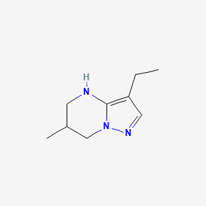 molecular formula C9H15N3 B13071939 3-Ethyl-6-methyl-4H,5H,6H,7H-pyrazolo[1,5-a]pyrimidine 