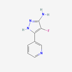 4-Fluoro-3-(pyridin-3-YL)-1H-pyrazol-5-amine