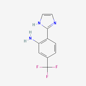 2-(1H-Imidazol-2-YL)-5-trifluoromethyl-phenylamine