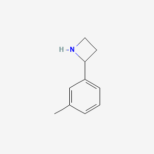 molecular formula C10H13N B13072007 2-(3-Methylphenyl)azetidine 