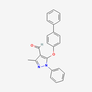 5-(Biphenyl-4-yloxy)-3-methyl-1-phenyl-1H-pyrazole-4-carbaldehyde