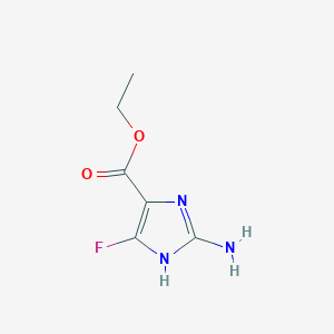 Ethyl 2-amino-5-fluoro-1H-imidazole-4-carboxylate