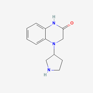 4-(Pyrrolidin-3-yl)-1,2,3,4-tetrahydroquinoxalin-2-one