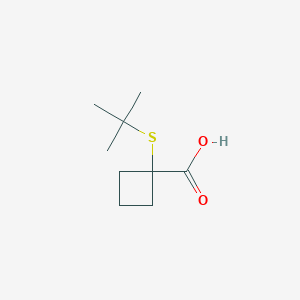 1-(Tert-butylsulfanyl)cyclobutane-1-carboxylic acid