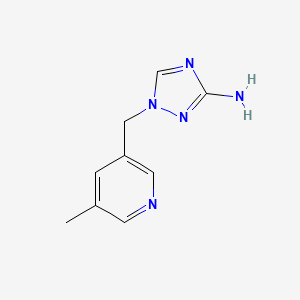 1-[(5-Methylpyridin-3-yl)methyl]-1H-1,2,4-triazol-3-amine