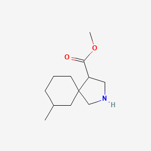 molecular formula C12H21NO2 B13072089 Methyl 7-methyl-2-azaspiro[4.5]decane-4-carboxylate 