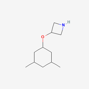 molecular formula C11H21NO B13072150 3-[(3,5-Dimethylcyclohexyl)oxy]azetidine 