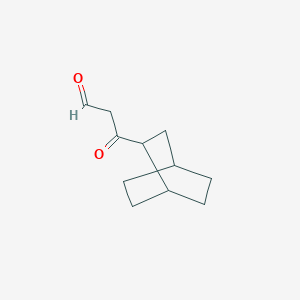 molecular formula C11H16O2 B13072163 3-{Bicyclo[2.2.2]octan-2-yl}-3-oxopropanal 