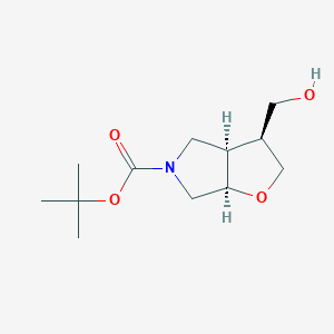 Racemic-(3R,3aS,6aS)-tert-butyl3-(hydroxymethyl)tetrahydro-2H-furo[2,3-c]pyrrole-5(3H)-carboxylate