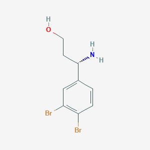 (3S)-3-Amino-3-(3,4-dibromophenyl)propan-1-OL