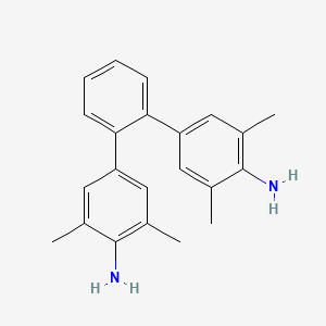 molecular formula C22H24N2 B13072204 4-[2-(4-amino-3,5-dimethylphenyl)phenyl]-2,6-dimethylaniline 