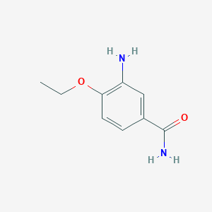 molecular formula C9H12N2O2 B13072248 3-Amino-4-ethoxybenzamide CAS No. 103796-65-2