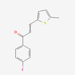 molecular formula C14H11FOS B1307225 (E)-1-(4-fluorophenyl)-3-(5-methyl-2-thienyl)-2-propen-1-one 