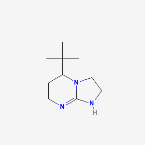 molecular formula C10H19N3 B13072255 5-tert-Butyl-2H,3H,5H,6H,7H,8H-imidazo[1,2-a]pyrimidine 