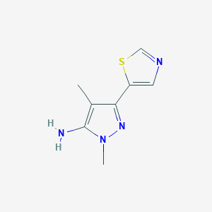 1,4-Dimethyl-3-(1,3-thiazol-5-yl)-1H-pyrazol-5-amine