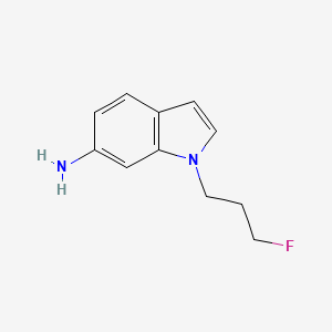 molecular formula C11H13FN2 B13072307 1-(3-fluoropropyl)-1H-indol-6-amine 