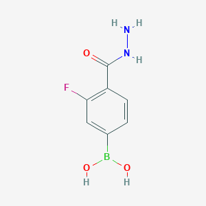 molecular formula C7H8BFN2O3 B1307233 3-氟-4-肼羰基苯硼酸 CAS No. 850568-06-8