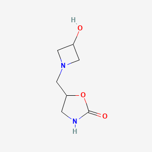 5-[(3-Hydroxyazetidin-1-yl)methyl]-1,3-oxazolidin-2-one