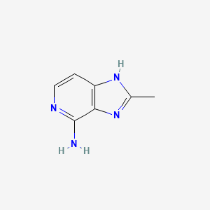 molecular formula C7H8N4 B13072344 2-methyl-1H-imidazo[4,5-c]pyridin-4-amine 