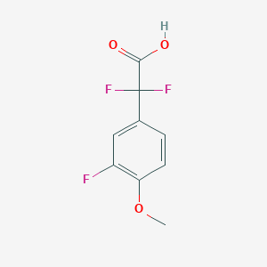 2,2-Difluoro-2-(3-fluoro-4-methoxyphenyl)acetic acid