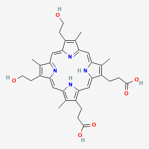 molecular formula C34H38N4O6 B13072381 Isohematoporphyrinix 