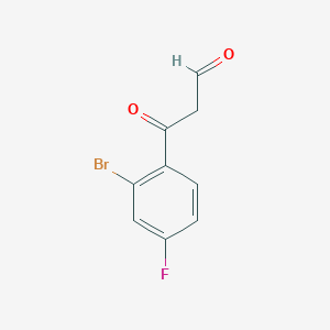 3-(2-Bromo-4-fluorophenyl)-3-oxopropanal