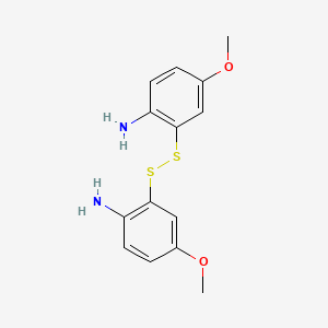 molecular formula C14H16N2O2S2 B1307240 2-[(2-氨基-5-甲氧基苯基)二硫]-4-甲氧基苯胺 CAS No. 7732-36-7