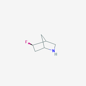 molecular formula C6H10FN B13072412 5-Fluoro-2-aza-bicyclo[2.2.1]heptane 