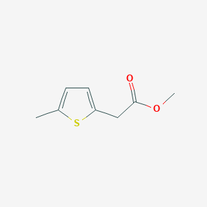 molecular formula C8H10O2S B13072439 Methyl 2-(5-methylthiophen-2-yl)acetate 