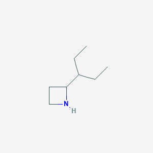 molecular formula C8H17N B13072479 2-(Pentan-3-yl)azetidine 