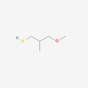 molecular formula C5H12OS B13072481 3-Methoxy-2-methylpropane-1-thiol 