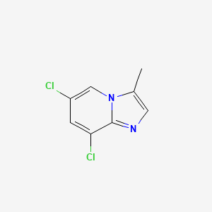 molecular formula C8H6Cl2N2 B13072498 6,8-Dichloro-3-methylimidazo[1,2-A]pyridine 