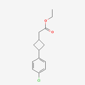 Ethyl 2-(3-(4-chlorophenyl)cyclobutyl)acetate