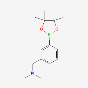 molecular formula C15H24BNO2 B1307254 N,N-Dimethyl-1-(3-(4,4,5,5-tetramethyl-1,3,2-dioxaborolan-2-yl)phenyl)methanamine CAS No. 909391-56-6