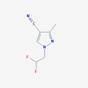 1-(2,2-Difluoroethyl)-3-methyl-1H-pyrazole-4-carbonitrile