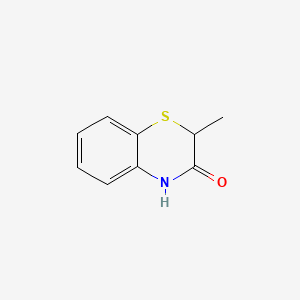 molecular formula C9H9NOS B1307256 2-Methyl-2H-1,4-benzothiazin-3(4H)-one CAS No. 7028-57-1