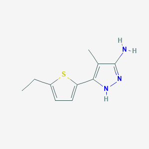 3-(5-Ethylthiophen-2-YL)-4-methyl-1H-pyrazol-5-amine