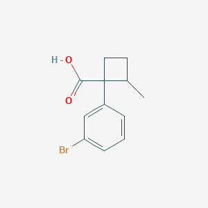 1-(3-Bromophenyl)-2-methylcyclobutane-1-carboxylic acid