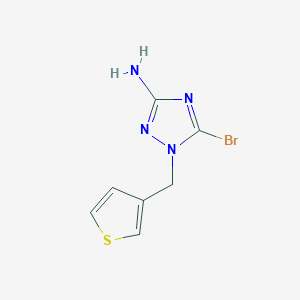 5-Bromo-1-[(thiophen-3-yl)methyl]-1H-1,2,4-triazol-3-amine