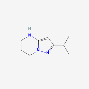 molecular formula C9H15N3 B13072697 2-(Propan-2-yl)-4H,5H,6H,7H-pyrazolo[1,5-a]pyrimidine 