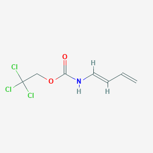 molecular formula C7H8Cl3NO2 B130727 2,2,2-三氯乙基 (1E)-丁-1,3-二烯-1-基氨基甲酸酯 CAS No. 77627-82-8
