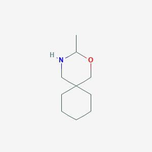 molecular formula C10H19NO B13072702 3-Methyl-2-oxa-4-azaspiro[5.5]undecane 