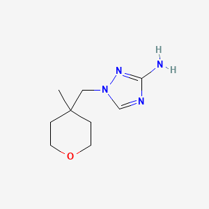 1-[(4-Methyloxan-4-yl)methyl]-1H-1,2,4-triazol-3-amine