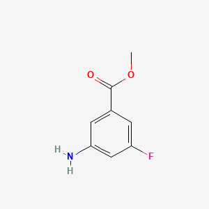 molecular formula C8H8FNO2 B1307272 Methyl 3-amino-5-fluorobenzoate CAS No. 884497-46-5