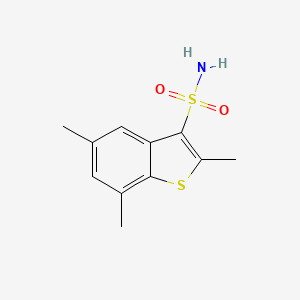 2,5,7-Trimethyl-1-benzothiophene-3-sulfonamide