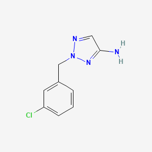 2-[(3-Chlorophenyl)methyl]-2H-1,2,3-triazol-4-amine