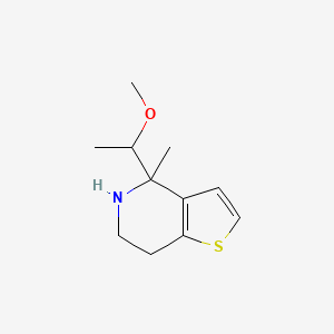 4-(1-Methoxyethyl)-4-methyl-4H,5H,6H,7H-thieno[3,2-c]pyridine