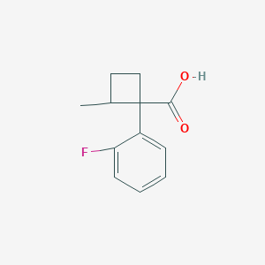 1-(2-Fluorophenyl)-2-methylcyclobutane-1-carboxylic acid