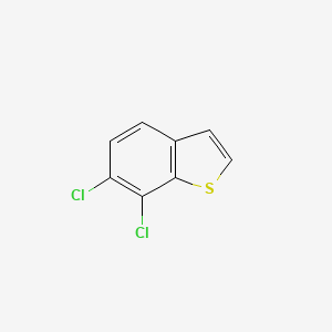 molecular formula C8H4Cl2S B13072793 6,7-dichloroBenzo[b]thiophene 