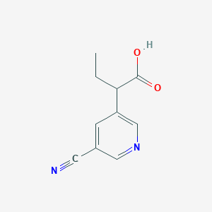 2-(5-Cyanopyridin-3-yl)butanoic acid